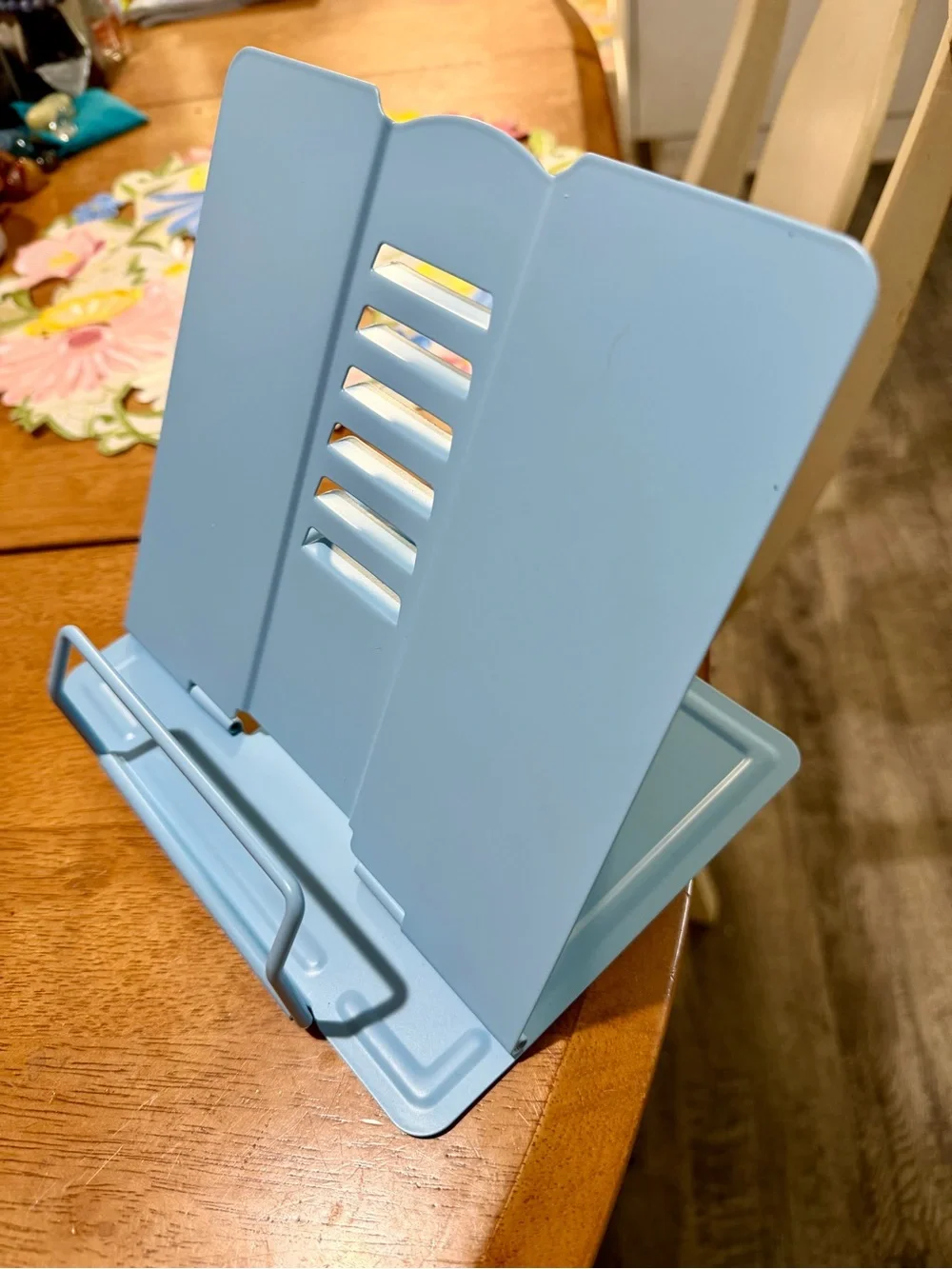 Source Unknown Light Blue Adjustable Book Stand